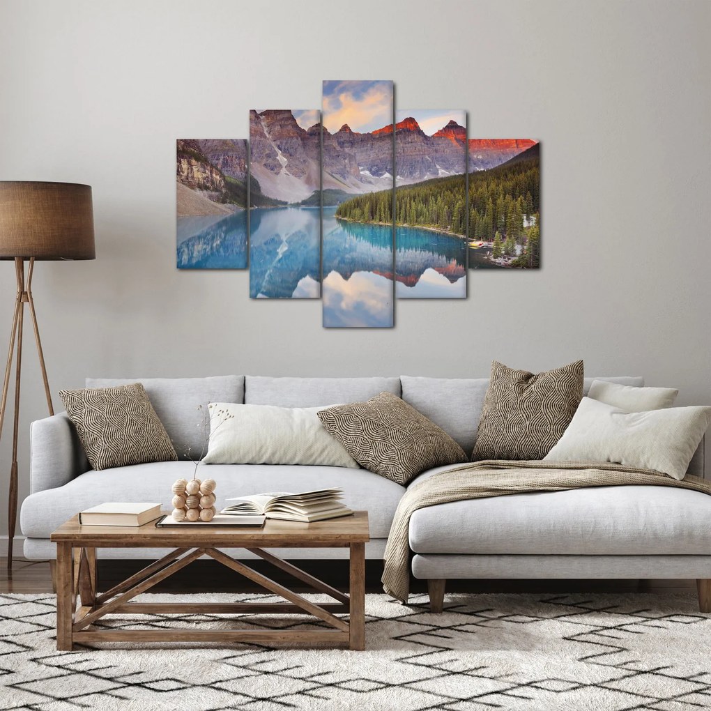 Obraz - Horská kanadská krajina (150x105 cm)