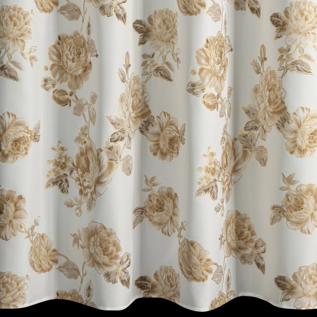 ZÁVES NA KRÚŽKOCH AVANI 140X250 CM KVETY