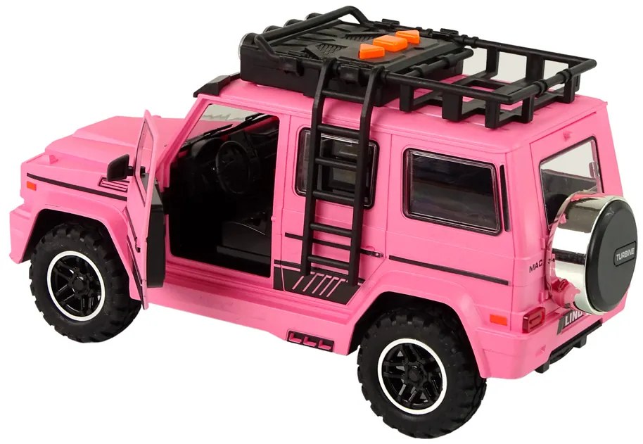 Lean Toys Ružový Jeep – svetelné a zvukové efekty