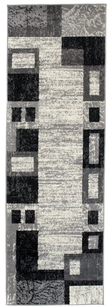 Kusový koberec PP Lemka šedý atyp, Velikosti 100x250cm