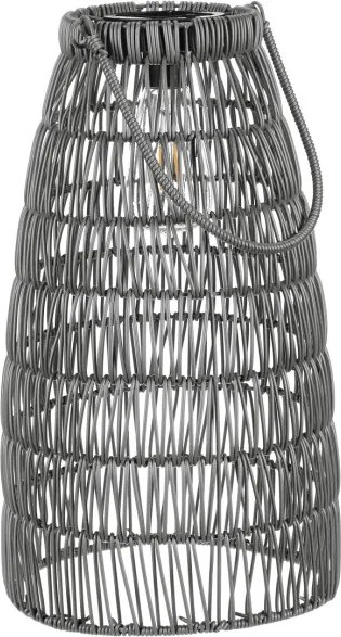 Set dvoch solárnych lampášov sivý PLA102 GREY (2 ks)