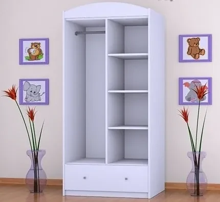 Detská skriňa MACKO so srdiečkom - TYP 8B