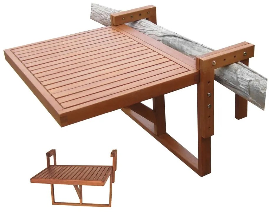 Balkónový závesný stôl z eukalyptového dreva Garden Pleasure Berkeley