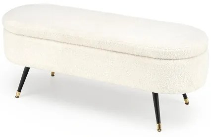 Lavica s úložným priestorom AVEIRO 46x120 cm biela