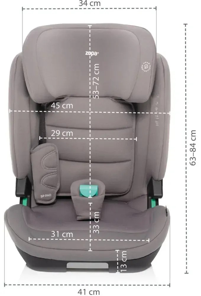 Zopa autosedačka Matrix i-Size - aquatic green