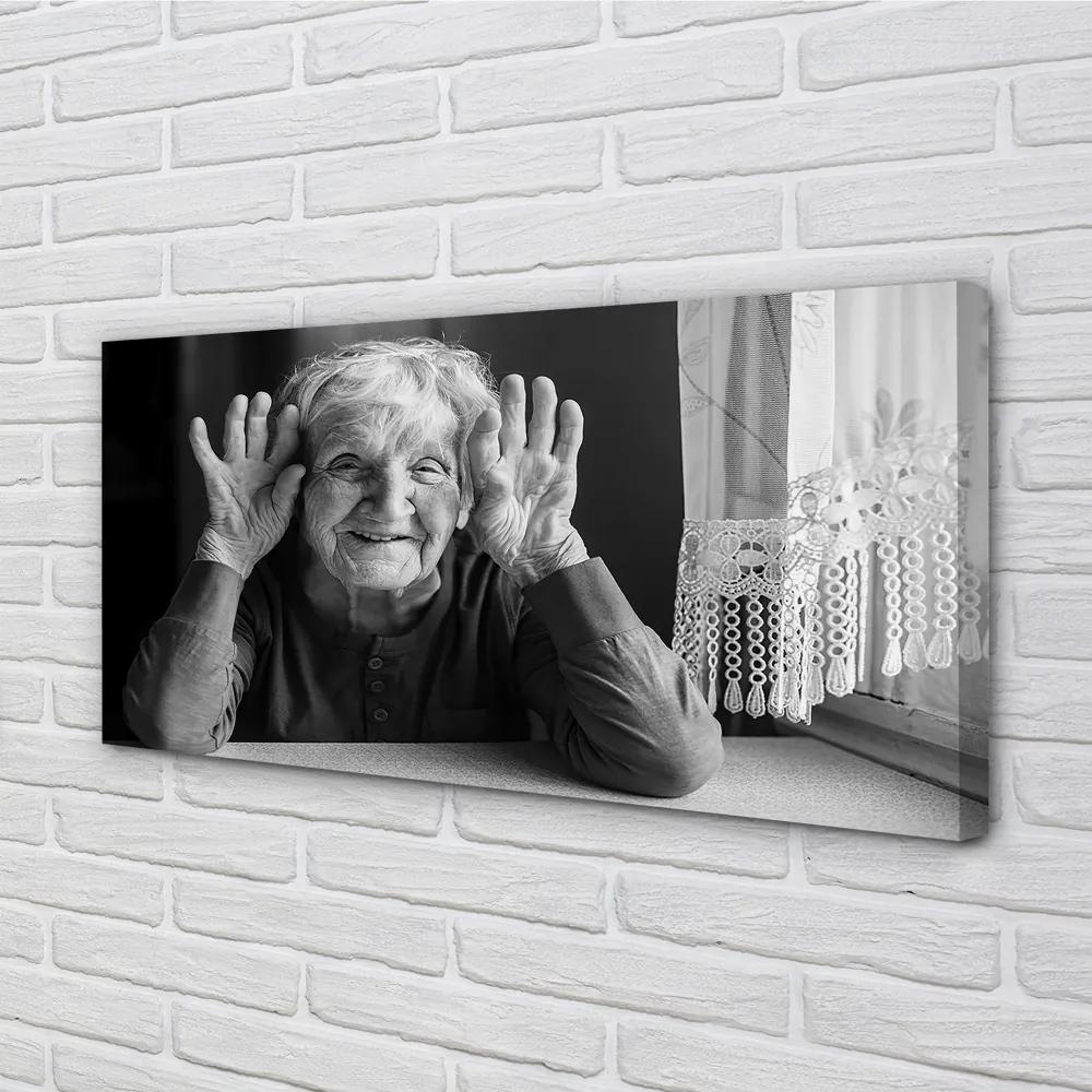 Obraz canvas staršia žena 125x50 cm