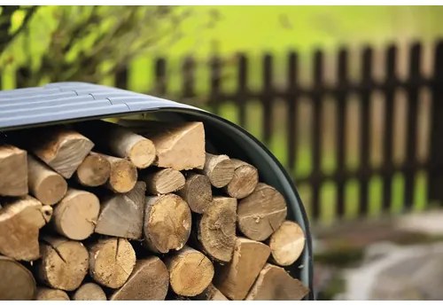 Prístrešok na drevo WESTMANN 212 x 46 x 111 cm plechový antracit