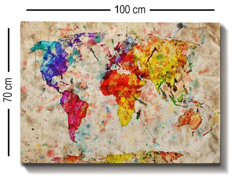 Obraz FAREBNÁ KRAJINA 70 x 100 cm