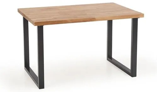 Jedálenský stôl s dubovou doskou RADUS 120(200)x78