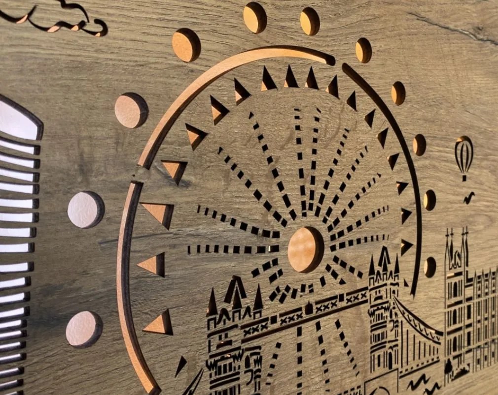 Podsvietený obraz Londyn