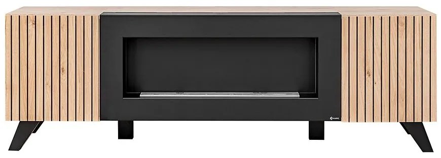 TV stolík LIAM  HJZ LM  hickory jackson/čierna