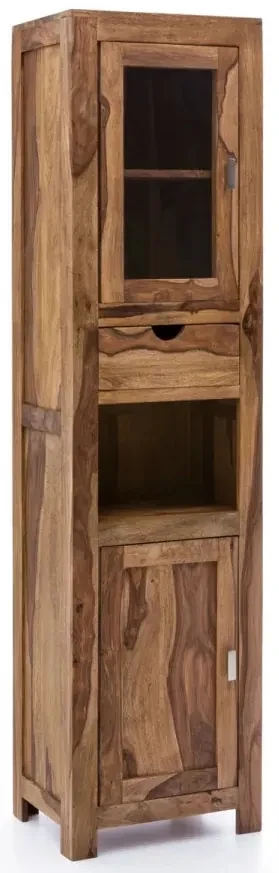 furniture-nabytek.cz - Masívny kúpeľňový set Lagos, 5-dielny, lakovaný palisander, hnedý