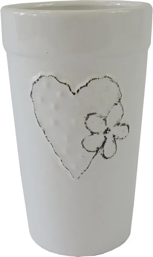 Keramická váza Lovely, 11 x 18 cm