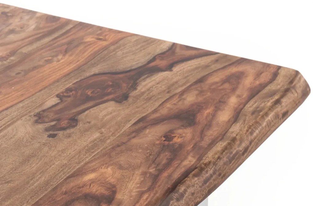 furniture-nabytek.cz - Masívny jedálenský stôl Bullwer z palisandru, lakovaný, hnedý – 170×90 cm