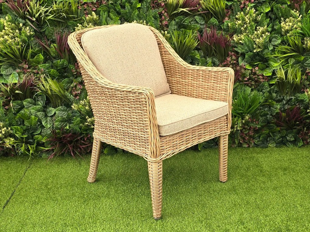 Záhradná ratanová stolička KIMBERLEY prírodná