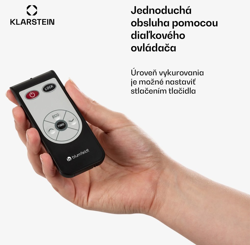 Blumfeldt Cosmic Beam Plus, infračervený terasový ohrievač, 2400 W, diaľkový ovládač, biely