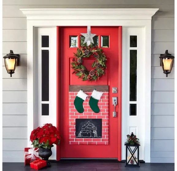 Vianočný háčik na dvere 301079 hviezda