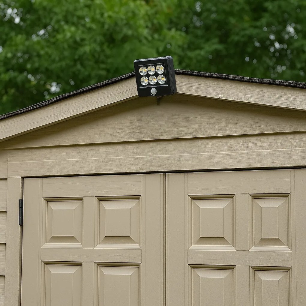 Exteriérové solárne LED svietidlo Depo, 1x LED 1,05w, čierna