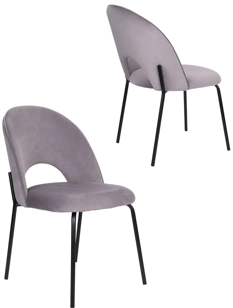 Stoličky24.sk - Stolička Molly Black sivá