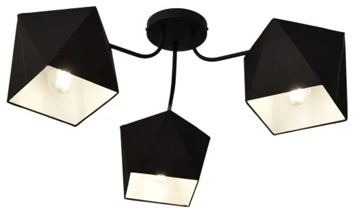 Luster ADAMANT 3xE27/15W/230V čierna