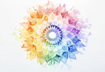 Fototapeta - Dúhová mandala (147x102 cm)