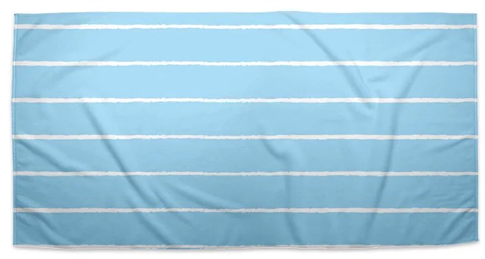 Sablio Uterák Biele linky na modrej - 50x100 cm