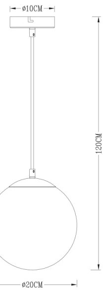 GLOBO 15855 - Luster na lanku VARUS 1xE27/40W/230V