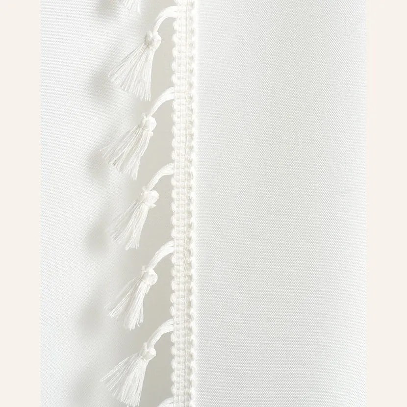 Dekorstudio Dekoračný záves LARA na riasiacu pásku - biely Rozmer závesu: 140x280cm