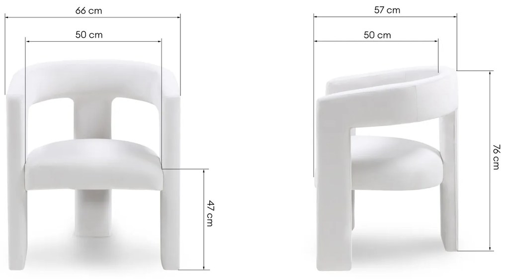 Designové křeslo LORY samet světle béžové