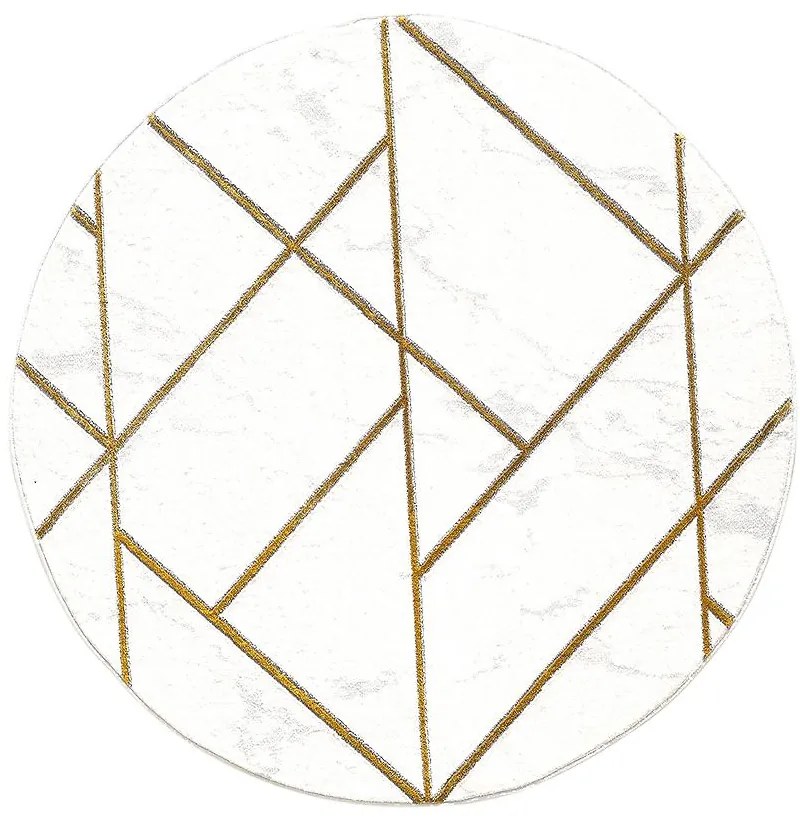Koberec Diamond 1,6/1,6 A0052 biela/ zlatá