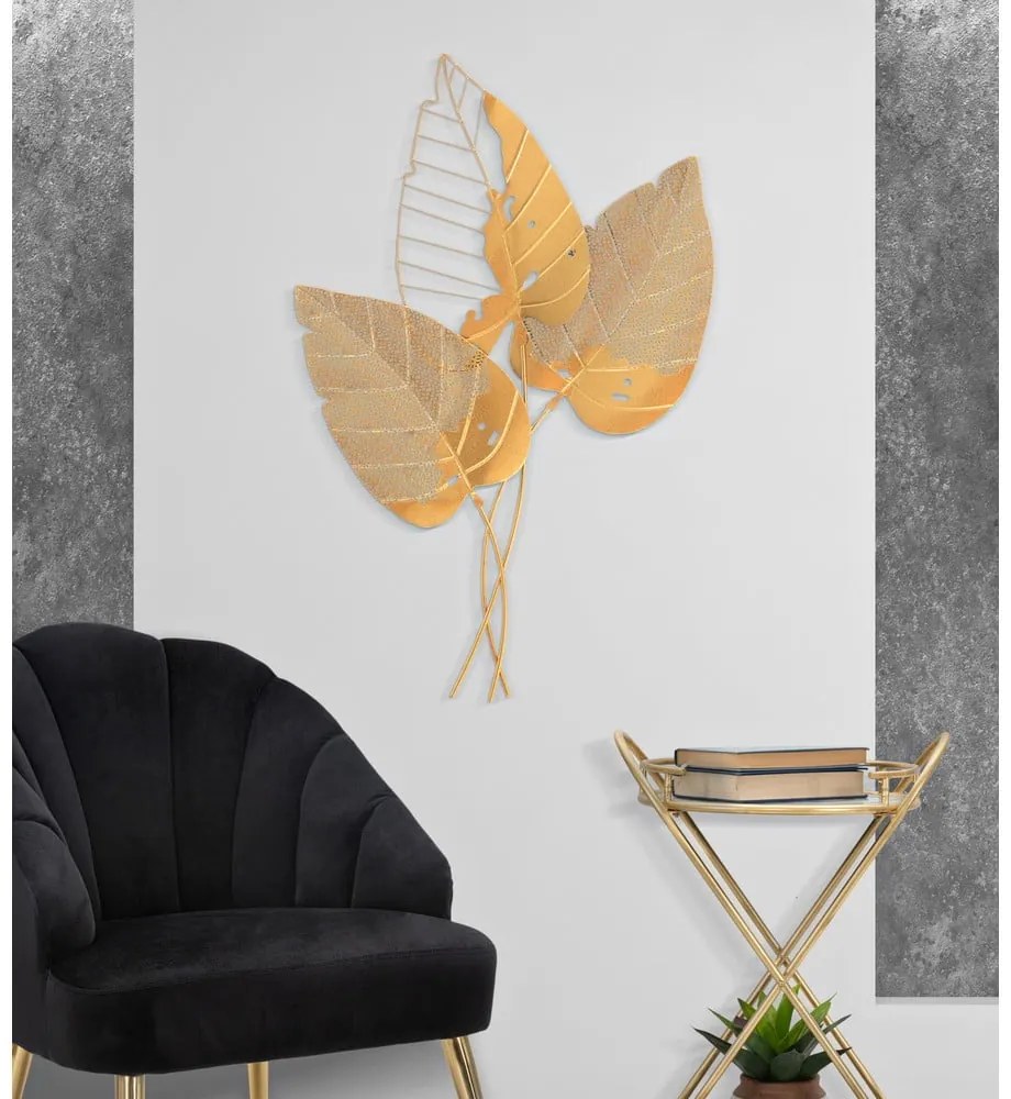 Kovová nástenná dekorácia 53x84,5 cm Autumn Leaf - Mauro Ferretti