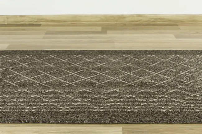 Protišmykový behúň Boulevard 9218 - hnedý