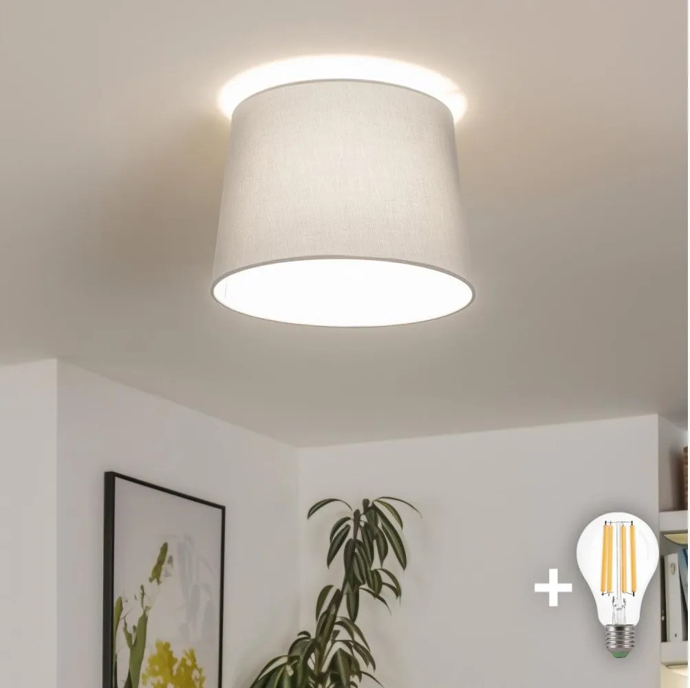 Brilagi - LED prisadený luster CERIA 1xE27/40W/230V pr. 30 cm sivý
