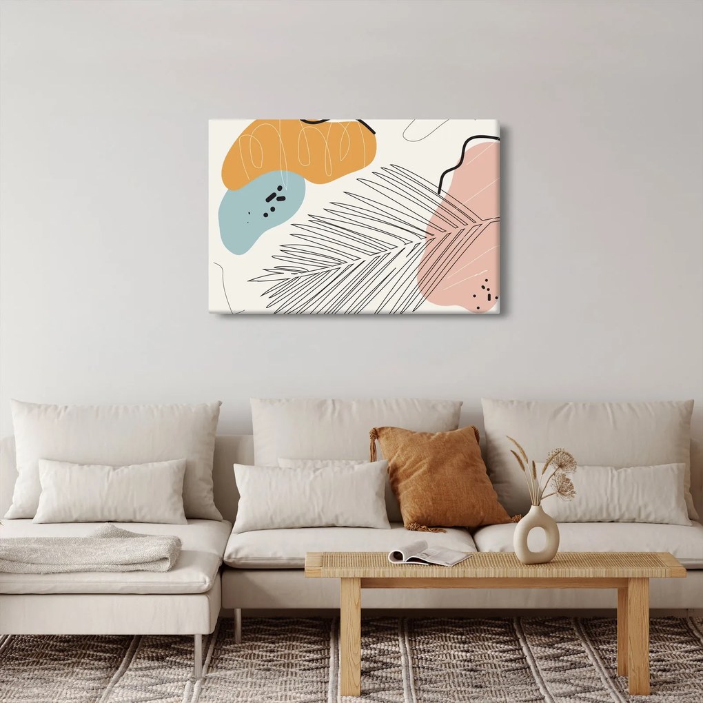 Obraz - Ilustrácia listu (90x60 cm)