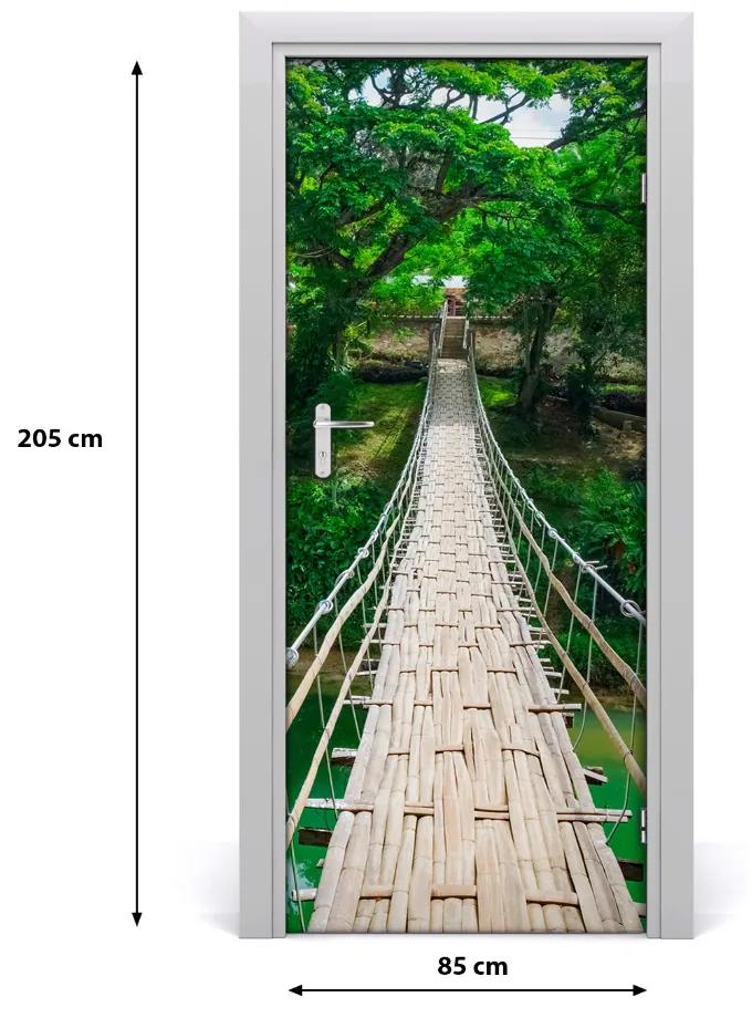Fototapeta na dvere samolepiace visiaci most 85x205 cm