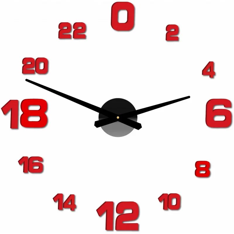 Moderné nalepovacie nástenné hodiny | 3D hodiny 12S022-Wall clock