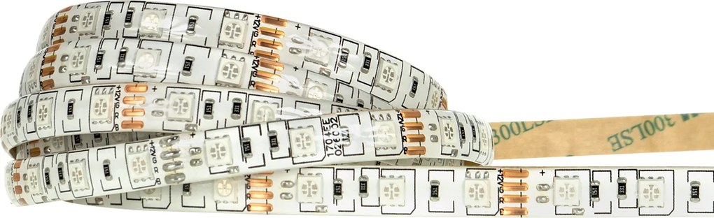 BERGE LED pásik - SMD 5050 - RGB - 5m - 60LED/m - 14,4 W/h - IP65 - s konektorom