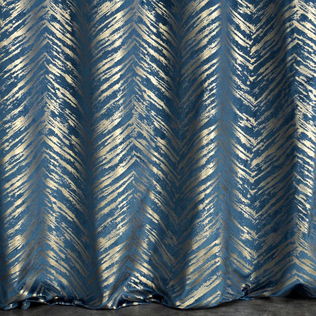 Hotový záves SARA 140 x 250 cm modrý