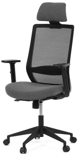 Autronic BONTEC Kancelárska stolička, synchrónny mechanizmus, čierna sieťovina, KA-V3329 BK Farba: Šedá