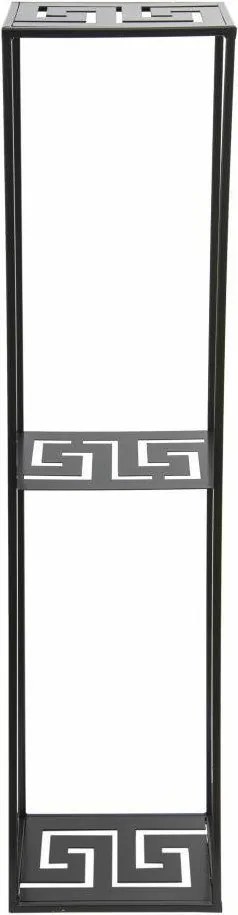 STOJAN NA KVETINÁČ DOUBLE FRAME 100X24X24 CM ČIERNA