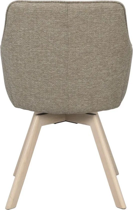 Béžové čalúnené jedálenské kreslá v súprave 2 ks Alison – Rowico