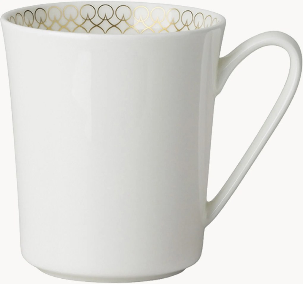 Hrnčeky z kostného porcelánu Jade, 6 ks