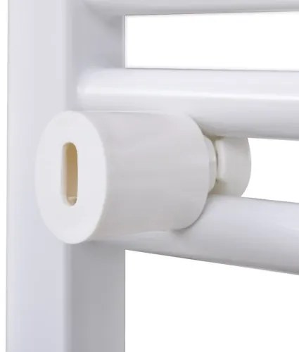 Rebríkový radiátor na centrálne vykurovanie, zaoblený, s bočným a stredovým pripojením 500 x 764 mm-