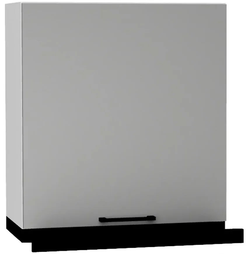 Kuchynská skrinka Max W60/68 Slim Pl s čiernym digestorom granit