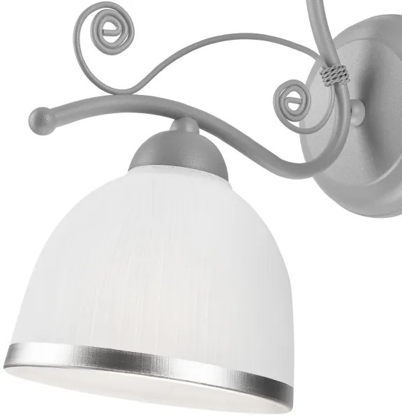 Nástenná lampa RETRO II 1xE27/60W/230V strieborná