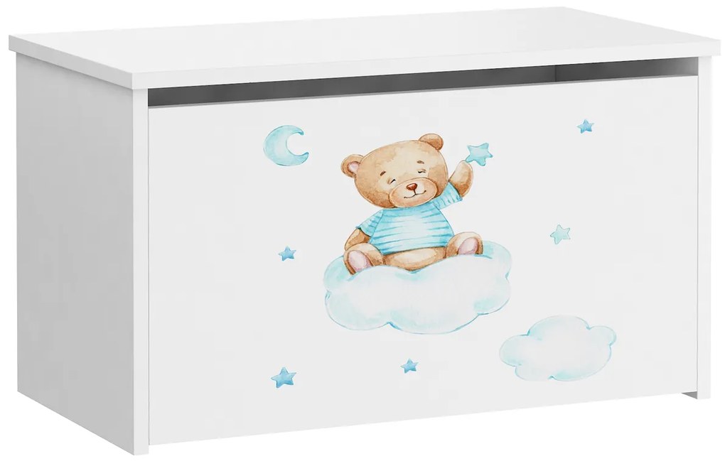 Truhlica na hračky Drava - biela / kombinácia farieb