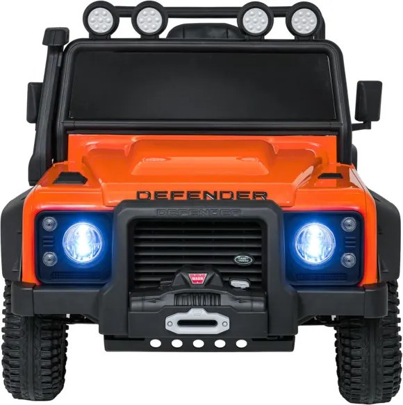 Elektrické autíčko Land Rover Defender 110 SVX oranžové