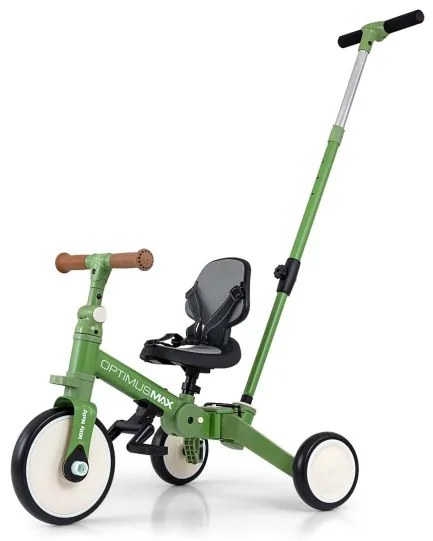 Detská trojkolka Optimus Max 5v1 zelená