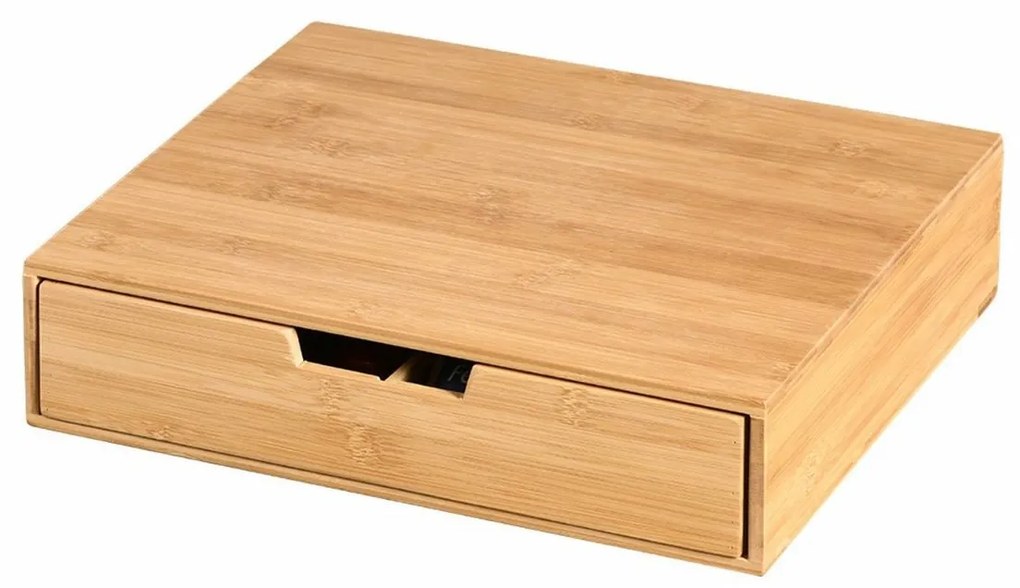 Kesper 58952 Organizér na čaje a kávové kapsule bambus, 34 x 31 x 8 cm