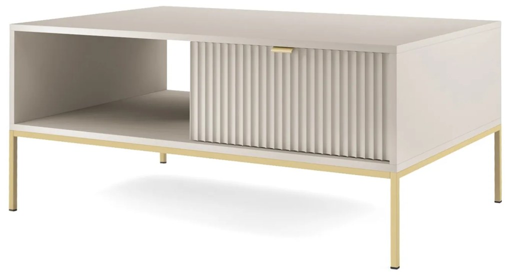 Konferenční stolek Nova 104 cm kašmír/zlatý